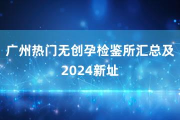 广州热门无创孕检鉴所汇总及2024新址